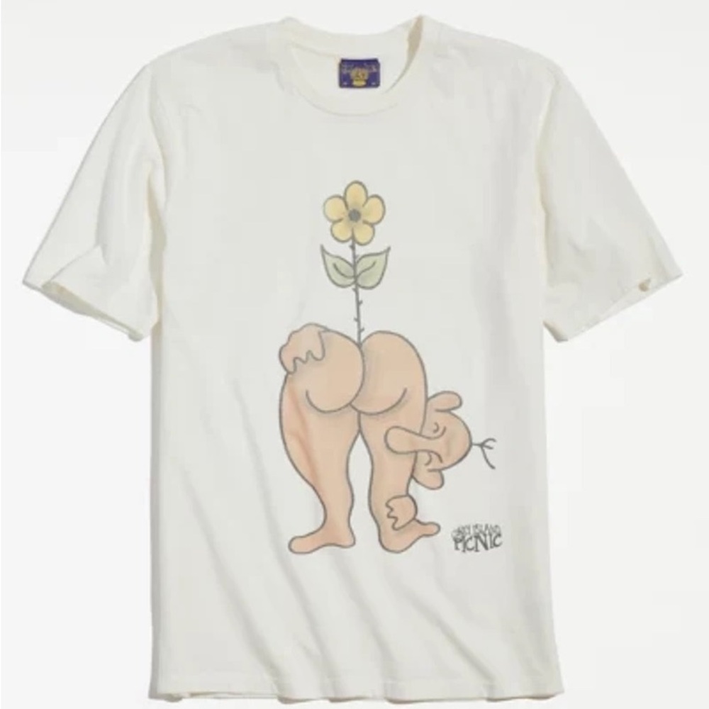 NWT Coney Island Picnic Smell The Roses Tee Shirt